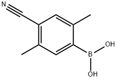 4-cyano-2,5-dimethylphenylboronic acid Structure