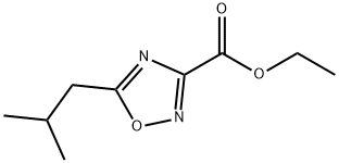 ethyl 5-isobutyl-1,2,4-oxadiazole-3-carboxylate Structure