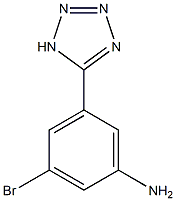 3-bromo-5-(1H-1,2,3,4-tetrazol-5-yl)aniline Structure