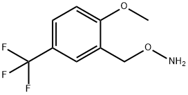 O-{[2-methoxy-5-(trifluoromethyl)phenyl]methyl}hydroxylamine Structure