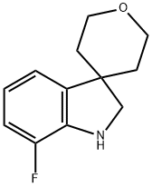 7-Fluoro-1,2-dihydrospiro[indole-3,4'-oxane] Structure