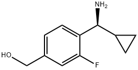 (4-[(S)-AMINO(CYCLOPROPYL)METHYL]-3-FLUOROPHENYL)METHANOL Structure