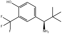 4-((1R)-1-AMINO-2,2-DIMETHYLPROPYL)-2-(TRIFLUOROMETHYL)PHENOL Structure