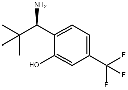 2-((1R)-1-AMINO-2,2-DIMETHYLPROPYL)-5-(TRIFLUOROMETHYL)PHENOL Structure