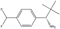 (1S)-1-[4-(DIFLUOROMETHYL)PHENYL]-2,2-DIMETHYLPROPYLAMINE Structure