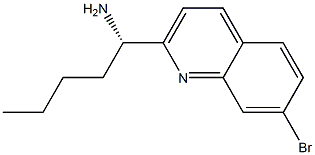 (1S)-1-(7-BROMO(2-QUINOLYL))PENTYLAMINE Structure