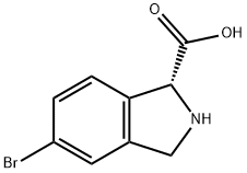 (R)-5-bromoisoindoline-1-carboxylic acid Structure