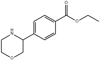 ETHYL 4-(MORPHOLIN-3-YL)BENZOATE Structure