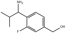 [4-(1-AMINO-2-METHYLPROPYL)-3-FLUOROPHENYL]METHAN-1-OL Structure