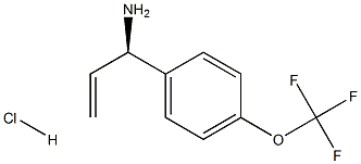 (1R)-1-[4-(TRIFLUOROMETHOXY)PHENYL]PROP-2-EN-1-AMINE HYDROCHLORIDE Structure