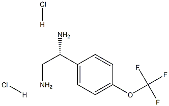 (1R)-1-[4-(TRIFLUOROMETHOXY)PHENYL]ETHANE-1,2-DIAMINE DIHYDROCHLORIDE Structure