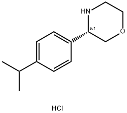 (3S)-3-[4-(PROPAN-2-YL)PHENYL]MORPHOLINE HYDROCHLORIDE Structure