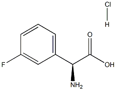 (S)-AMINO-(3-FLUORO-PHENYL)-ACETIC ACID HYDROCHLORIDE Structure