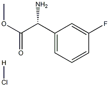 METHYL(2R)-2-AMINO-2-(3-FLUOROPHENYL)ACETATE HYDROCHLORIDE 구조식 이미지