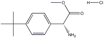 METHYL(2R)-2-AMINO-2-[4-(TERT-BUTYL)PHENYL]ACETATE HYDROCHLORIDE 구조식 이미지