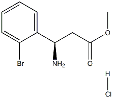 METHYL (3R)-3-AMINO-3-(2-BROMOPHENYL)PROPANOATE HYDROCHLORIDE Structure