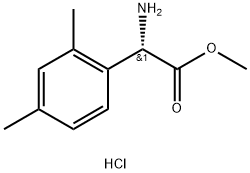 METHYL(2S)-2-AMINO-2-(2,4-DIMETHYLPHENYL)ACETATE HYDROCHLORIDE Structure