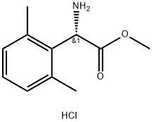 METHYL(2S)-2-AMINO-2-(2,6-DIMETHYLPHENYL)ACETATE HYDROCHLORIDE 구조식 이미지