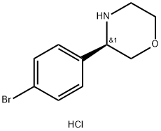 (3R)-3-(4-BROMOPHENYL)MORPHOLINE HYDROCHLORIDE Structure