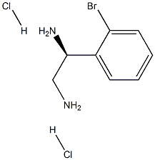 (1S)-1-(2-BROMOPHENYL)ETHANE-1,2-DIAMINE DIHYDROCHLORIDE Structure