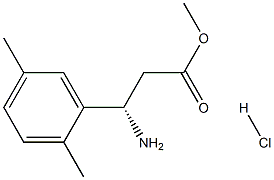 METHYL (3S)-3-AMINO-3-(2,5-DIMETHYLPHENYL)PROPANOATE HYDROCHLORIDE 구조식 이미지