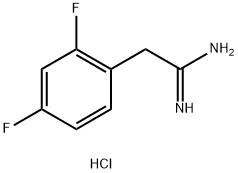 2-(2,4-difluorophenyl)ethanimidamide hydrochloride 구조식 이미지