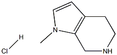 1-methyl-1H,4H,5H,6H,7H-pyrrolo[2,3-c]pyridine hydrochloride Structure