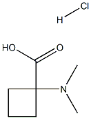 1-(dimethylamino)cyclobutane-1-carboxylic acid hydrochloride Structure