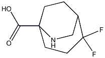 2,2-difluoro-6-azabicyclo[3.2.2]nonane-5-carboxylic acid Structure