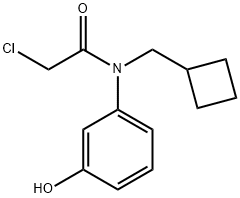 2-chloro-N-(cyclobutylmethyl)-N-(3-hydroxyphenyl)acetamide Structure