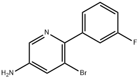 3-Amino-5-bromo-6-(3-fluorophenyl)pyridine Structure