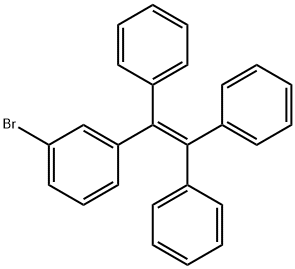 (2-(3-bromophenyl)ethene-1,1,2-triyl)tribenzene Structure