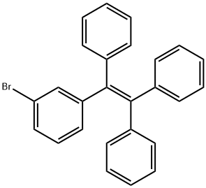 (2-(3-bromophenyl)ethene-1,1,2-triyl)tribenzene 구조식 이미지