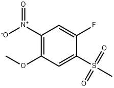 1-fluoro-4-methoxy-2-(methylsulfonyl)-5-nitrobenzene 구조식 이미지