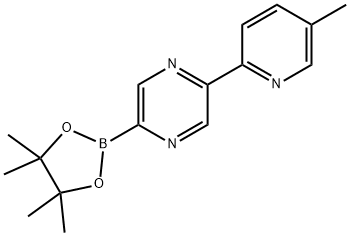 5-(5-Methyl-2-pyridyl)pyrazine-2-boronic acid pinacol ester 구조식 이미지