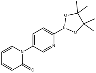 5-(1H-Pyridin-2-one)pyridine-2-boronic acid pinacol ester 구조식 이미지