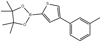 4-(3-Tolyl)thiophene-2-boronic acid pinacol ester Structure