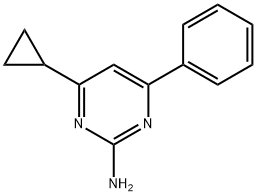 2-amino-4-phenyl-6-cyclopropylpyrimidine 구조식 이미지