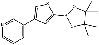 4-(3-Pyridyl)thiophene-2-boronic acid pinacol ester Structure