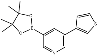 5-(3-Thienyl)pyridine-3-boronic acid pinacol ester Structure