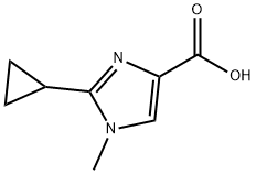 2-cyclopropyl-1-methyl-1H-imidazole-4-carboxylic acid Structure