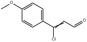 (2E)-3-chloro-3-(4-methoxyphenyl)prop-2-enal Structure