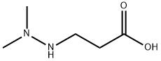 Propanoic acid, 3-(2,2-dimethylhydrazinyl)- Structure