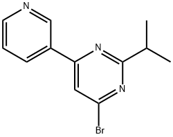 4-bromo-2-(iso-propyl)-6-(pyridin-3-yl)pyrimidine 구조식 이미지