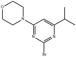 2-Bromo-4-morpholino-6-(iso-propyl)pyrimidine 구조식 이미지