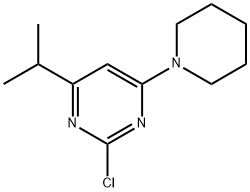 2-Chloro-4-(piperidin-1-yl)-6-(iso-propyl)pyrimidine Structure