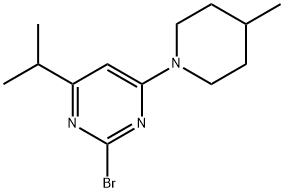 2-Bromo-4-(4-methylpiperidin-1-yl)-6-(iso-propyl)pyrimidine Structure