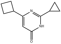 2-cyclopropyl-6-cyclobutyl-4-hydroxypyrimidine 구조식 이미지