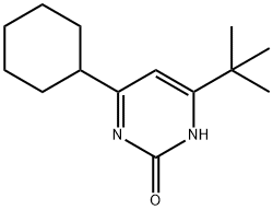 2-hydroxy-4-(cyclohexyl)-6-(tert-butyl)pyrimidine 구조식 이미지