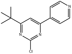 2-chloro-4-(pyridin-4-yl)-6-(tert-butyl)pyrimidine Structure